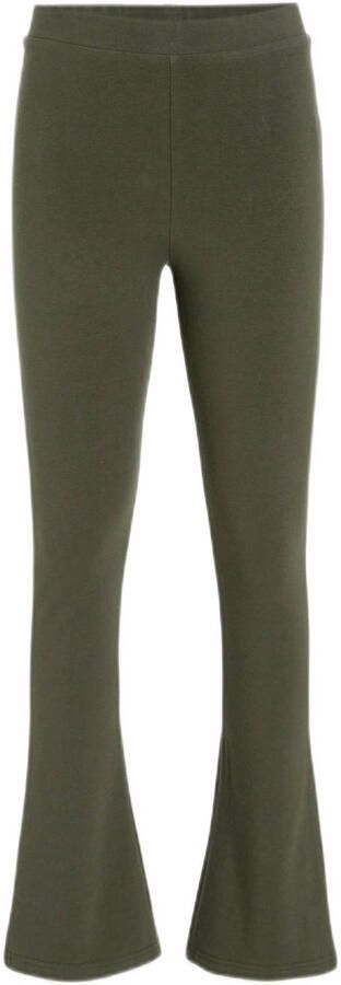 Anytime flared legging set van 2 khaki Broek Groen Meisjes Katoen Effen 110 116 - Foto 3