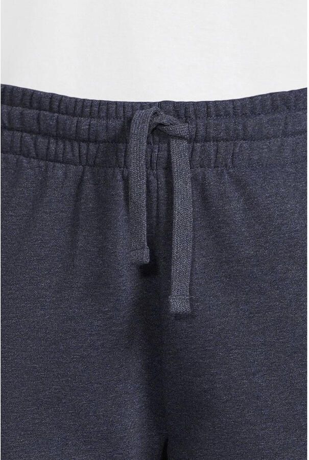 Anytime fleece joggingbroek donkerblauw melange