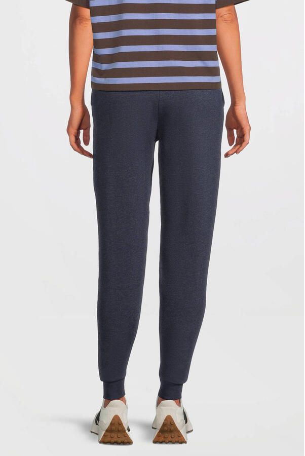 Anytime fleece joggingbroek donkerblauw melange - Foto 2