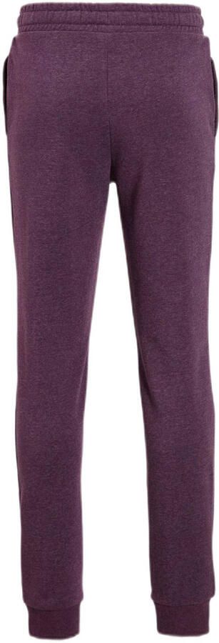 Anytime fleece joggingbroek paars melange