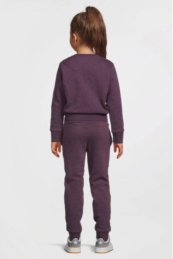 Anytime fleece joggingbroek paars melange - Foto 3