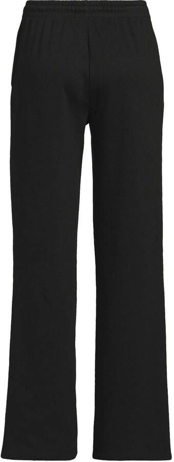 Anytime fleece wide leg joggingbroek zwart