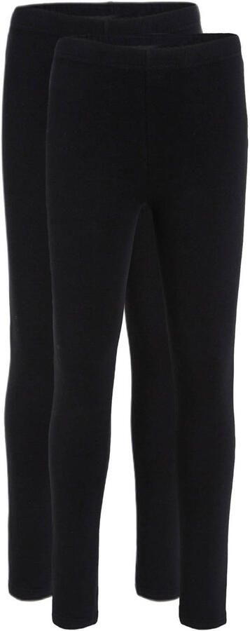 Anytime legging set van 2 zwart Broek Meisjes Katoen Effen 110 116