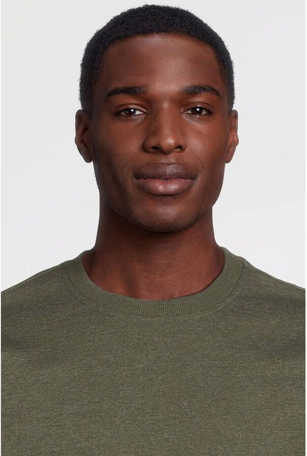 Anytime fleece sweater khaki melange