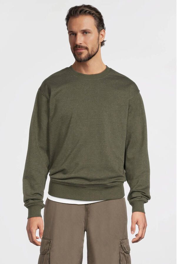 Anytime fleece sweater khaki melange - Foto 2