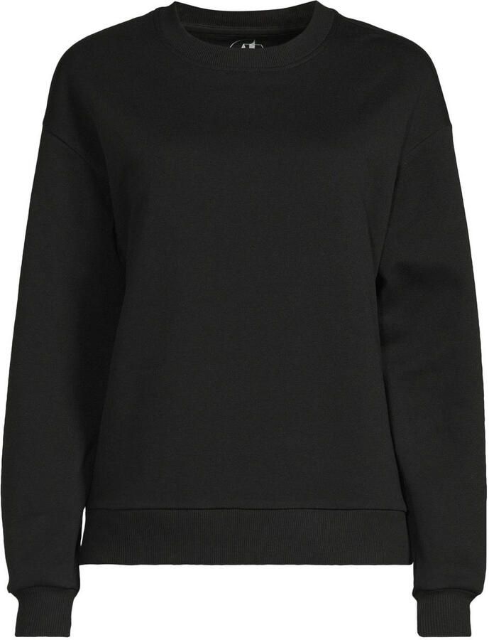 Anytime fleece sweater zwart