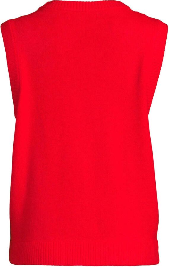 Anytime gebreide gilet rood - Foto 2