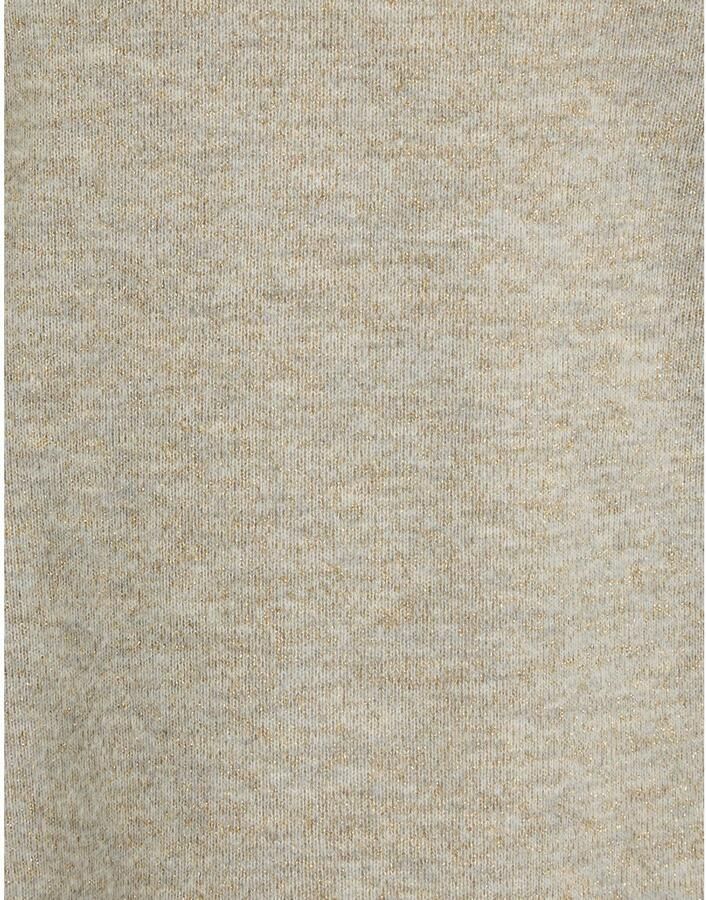 Anytime gebreide glitter trui grijs met gouden lurex - Foto 2