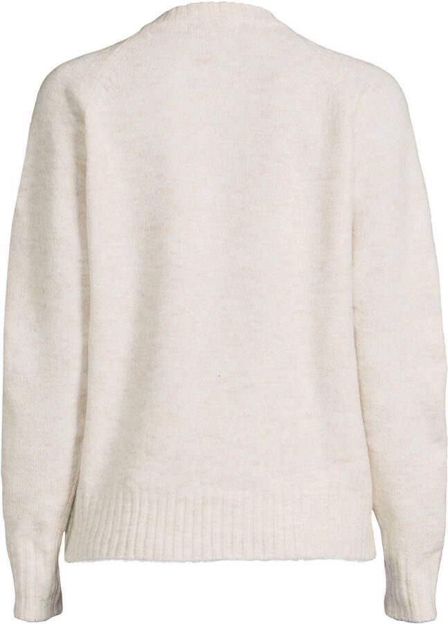 Anytime gebreide trui beige melange