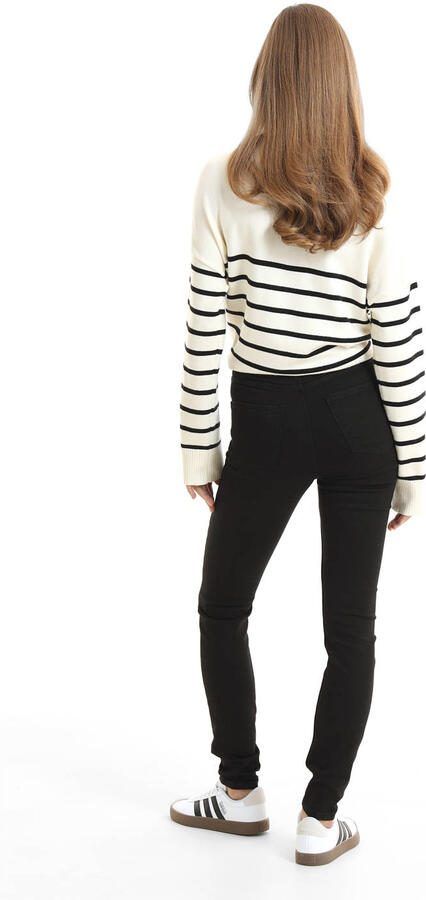 Anytime high rise skinny jeans zwart - Foto 3