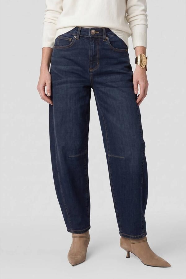 Anytime high waist barrel jeans dark blue - Foto 3