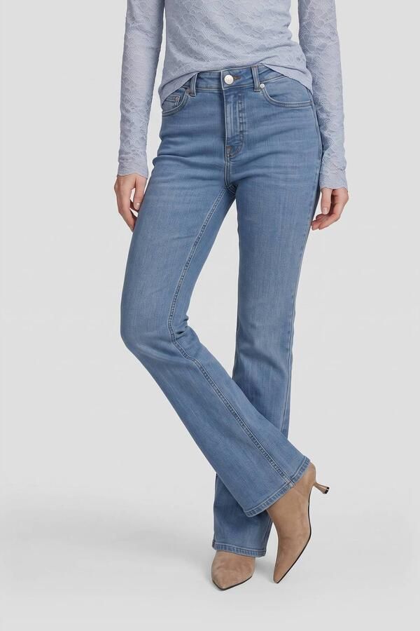 Anytime high waist flared jeans blue
