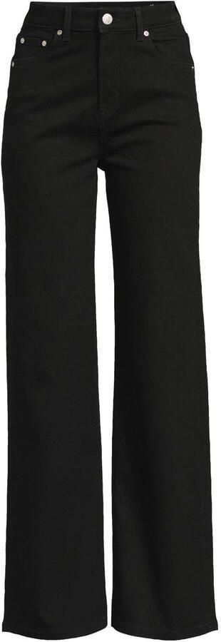 Anytime high waist wide leg jeans black