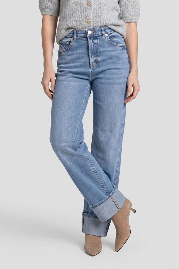 Anytime high waist wide leg jeans mid blue - Foto 1