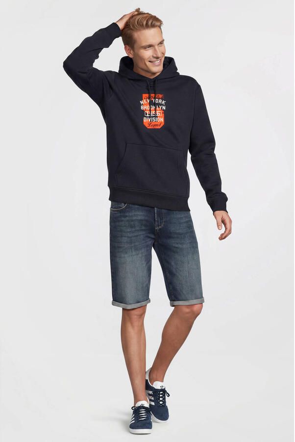 Anytime hoodie met printopdruk donkerblauw - Foto 2