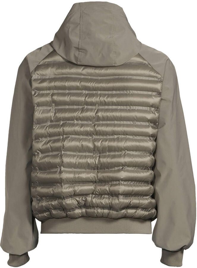 Anytime hybrid gewatteerde jas lichtkhaki