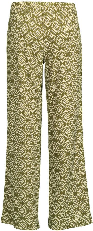 Anytime jersey crinkle broek met all-over print - Foto 2