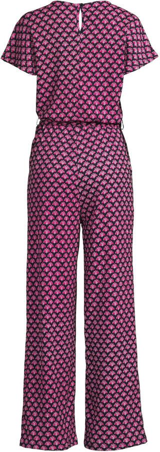 Anytime jersey crinkle jumpsuit met all-over print - Foto 4