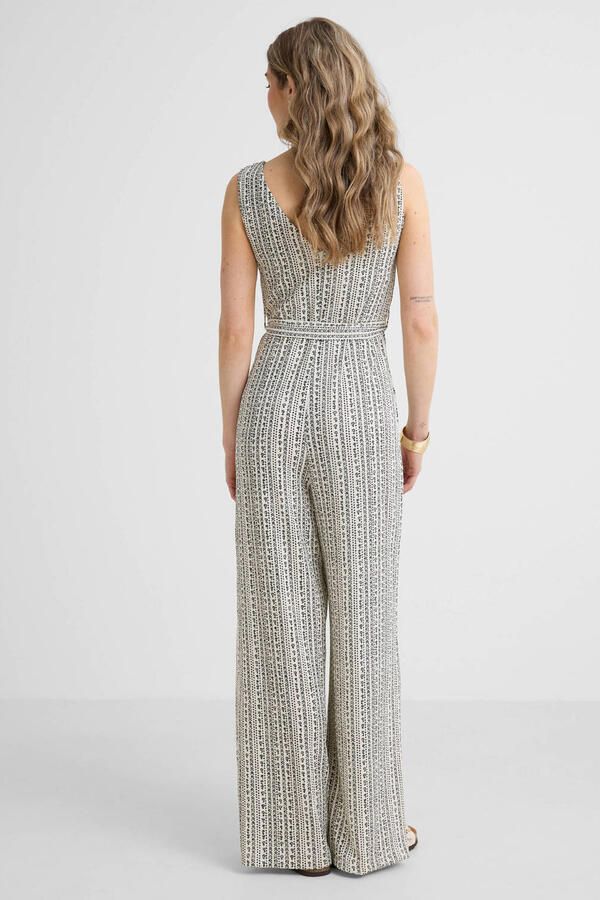 Anytime jumpsuit met all-over bloemenprint wit - Foto 2