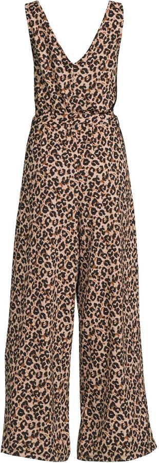 Anytime jumpsuit met panterprint bruin - Foto 3