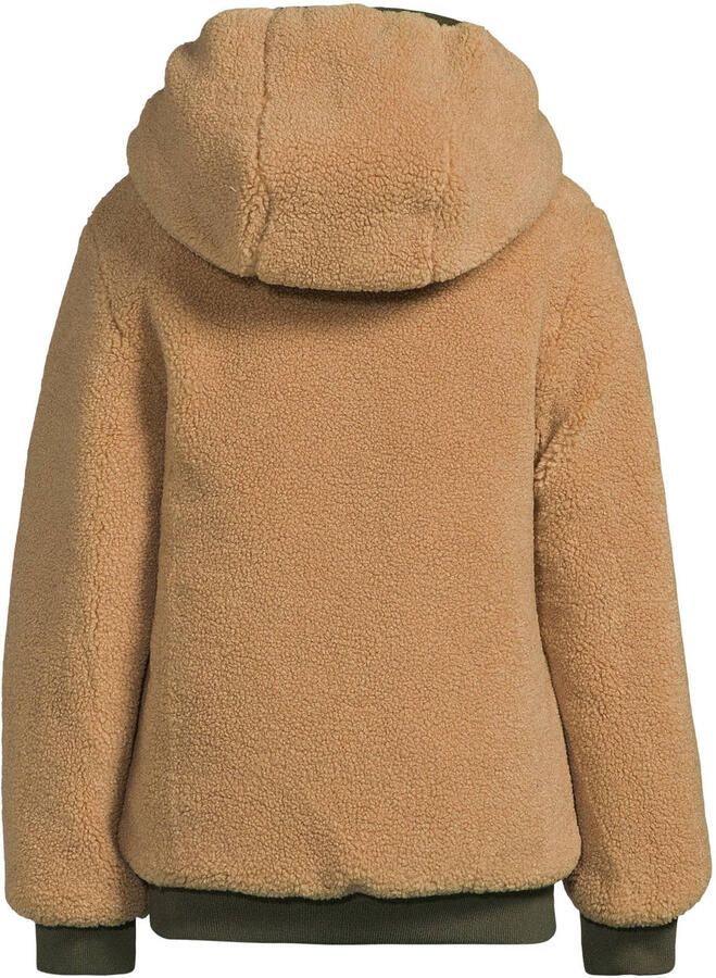 Anytime korte gewatteerde reversible jas khaki - Foto 2