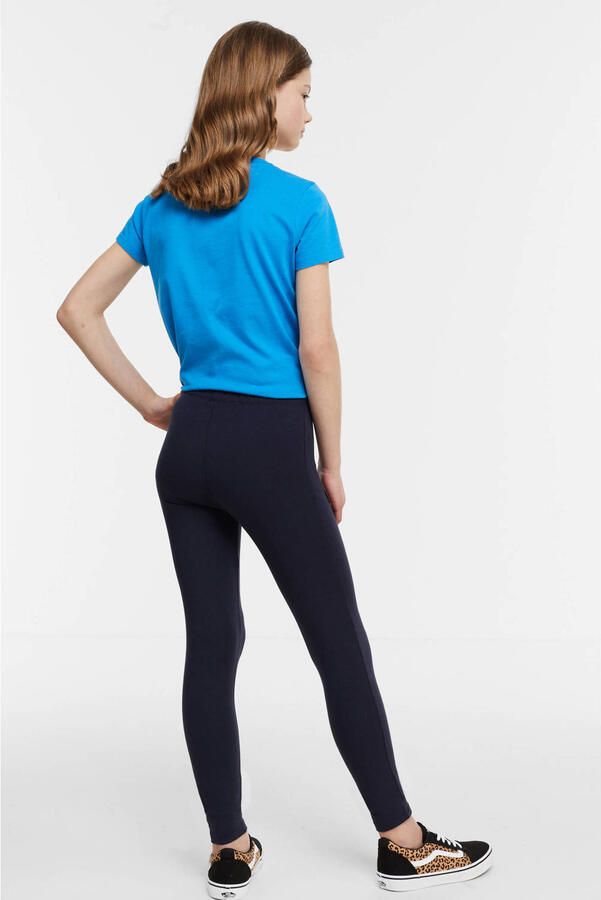 Anytime legging donkerblauw Meisjes Stretchkatoen Effen 158 164 - Foto 2