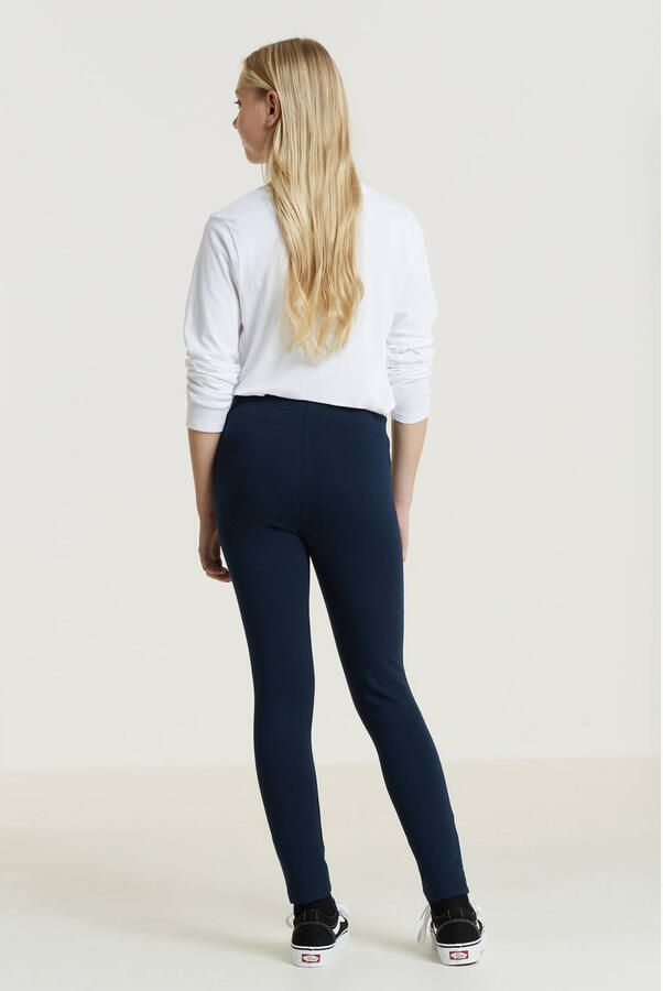 Anytime legging navy Blauw Meisjes Katoen Effen 122 128 - Foto 2