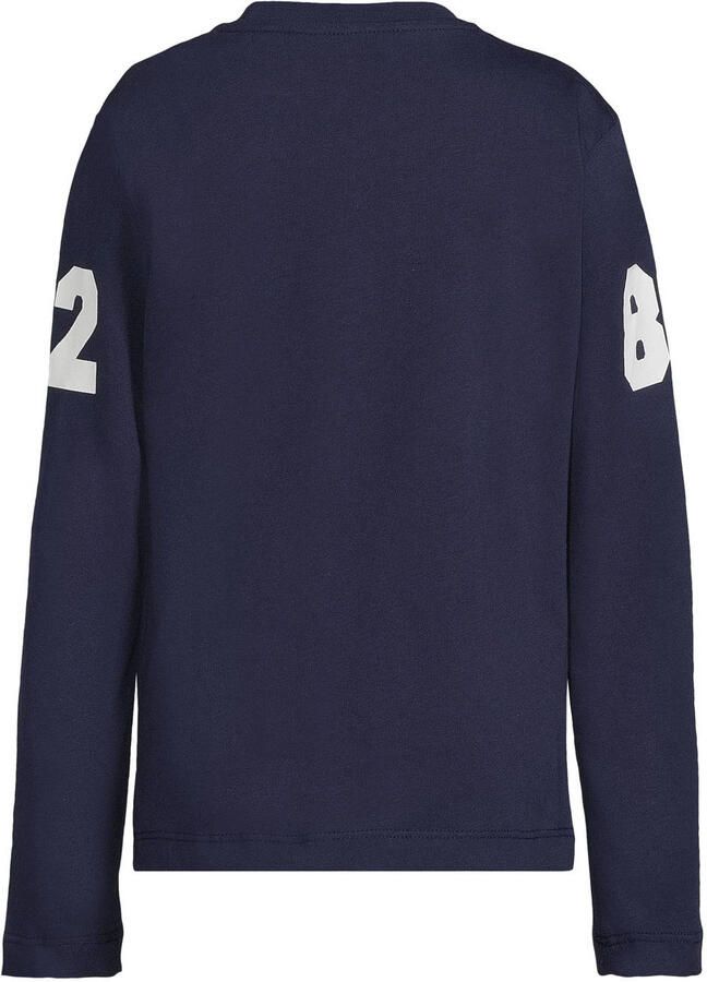 Anytime longsleeve met printopdruk donkerblauw