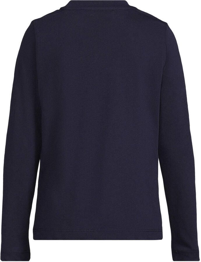 Anytime longsleeve met printopdruk donkerblauw