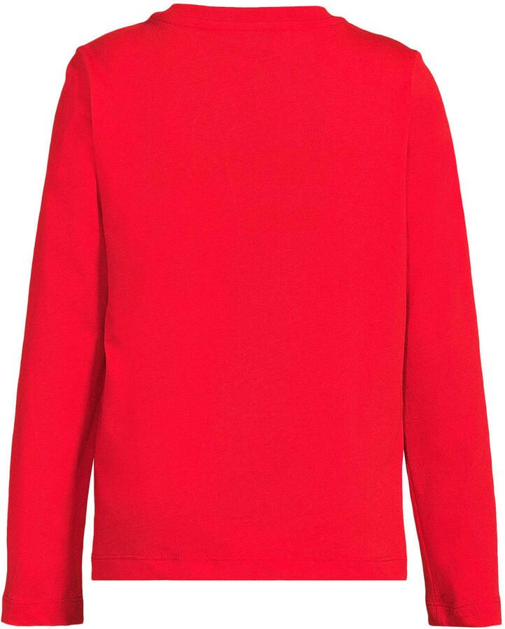 Anytime longsleeve met printopdruk rood