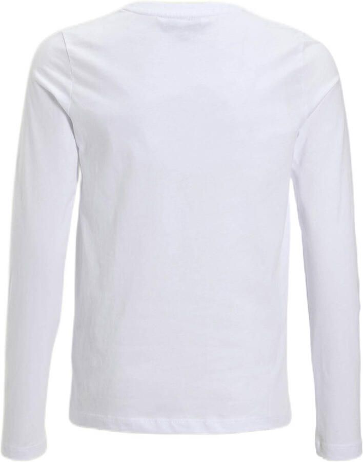 Anytime longsleeve met printopdruk wit