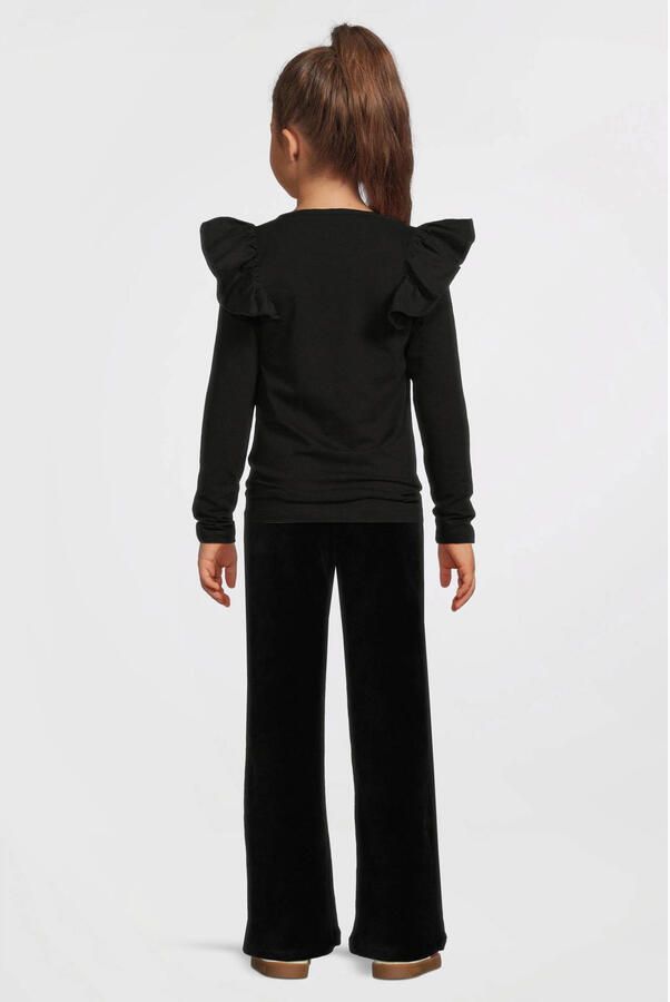 Anytime longsleeve met ruches zwart - Foto 4