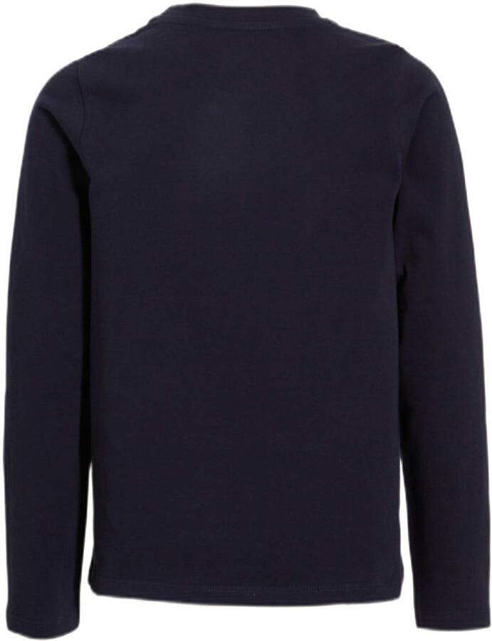 Anytime longsleeve T-shirt donkerblauw Meisjes Katoen Ronde hals Effen 110 116 - Foto 2