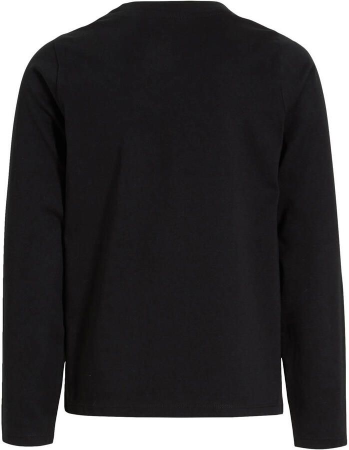 Anytime longsleeve T-shirt zwart Jongens Katoen Ronde hals Effen 158 164 - Foto 2