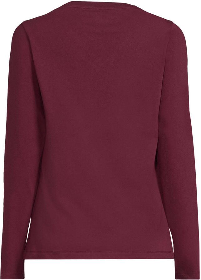 Anytime longsleeve V-hals bordeauxrood - Foto 2