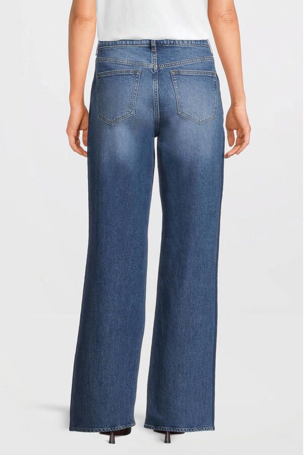 Anytime low rise relaxed jeans blauw