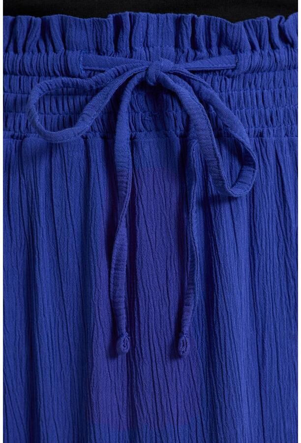 Anytime maxi crinkle rok blauw - Foto 2