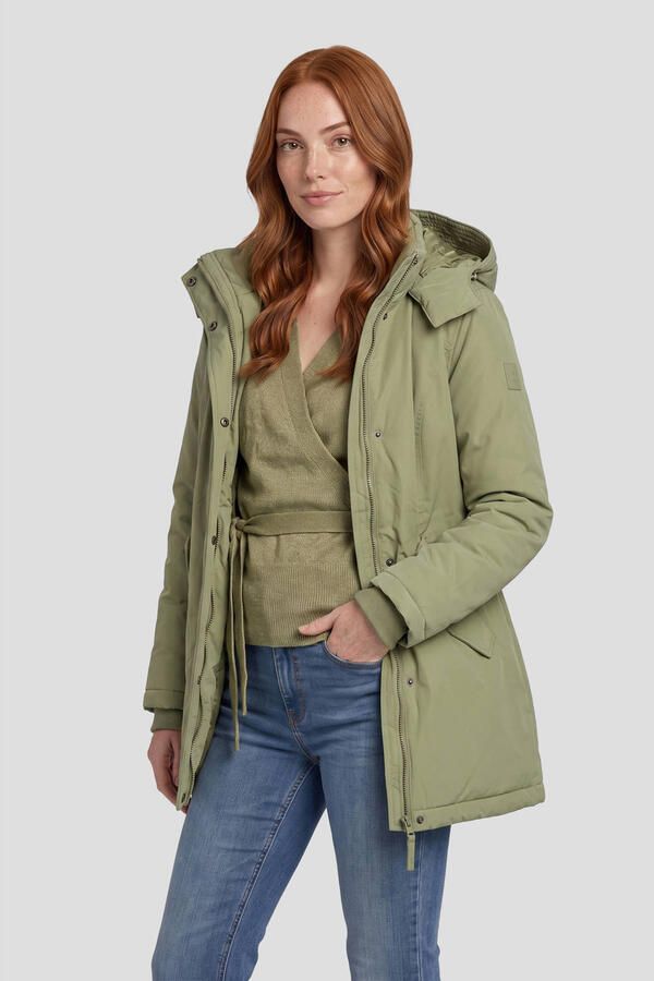 Anytime midi parka olijfgroen