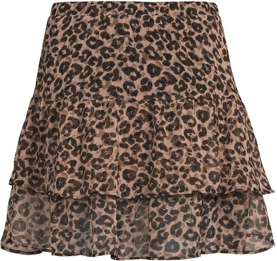 Anytime mini rok met ruches panterprint - Foto 2
