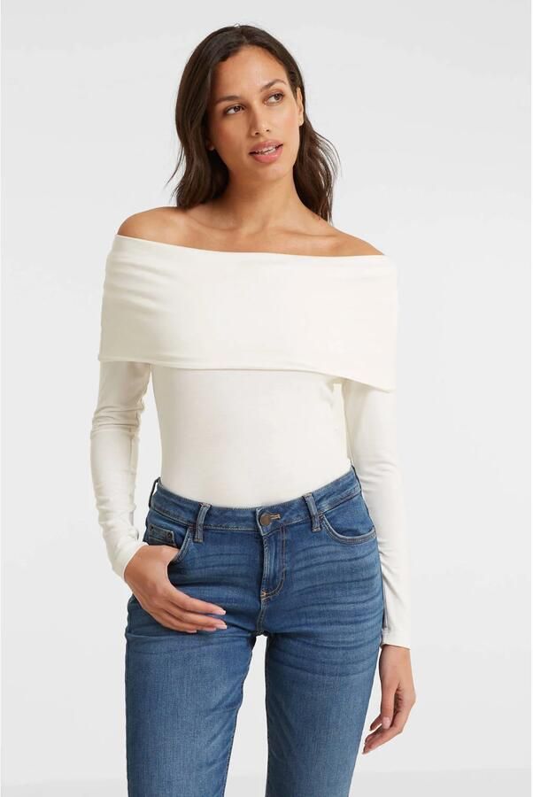 Anytime off shoulder top wit - Foto 2