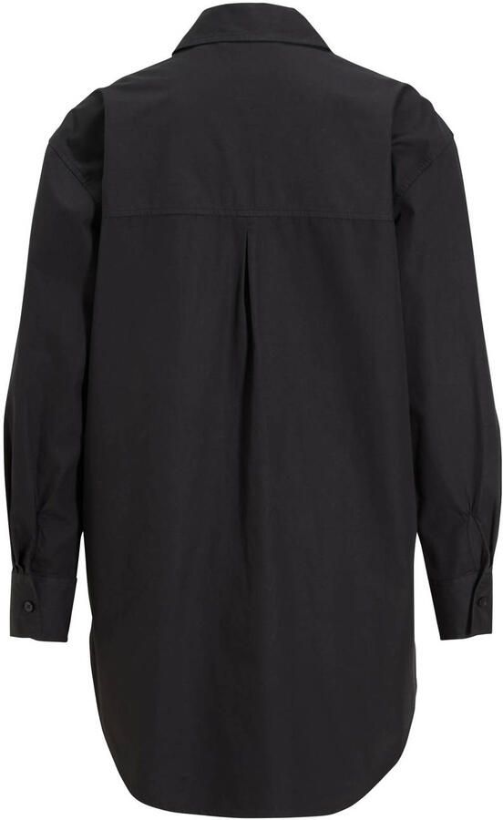 Anytime oversized poplin blouse zwart