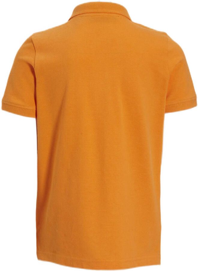 Anytime piqué polo oranje Jongens Katoen Klassieke kraag Effen 110 116