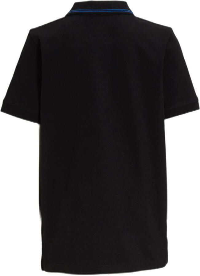 Anytime piqué polo zwart blauw Jongens Katoen Klassieke kraag Effen 134 140