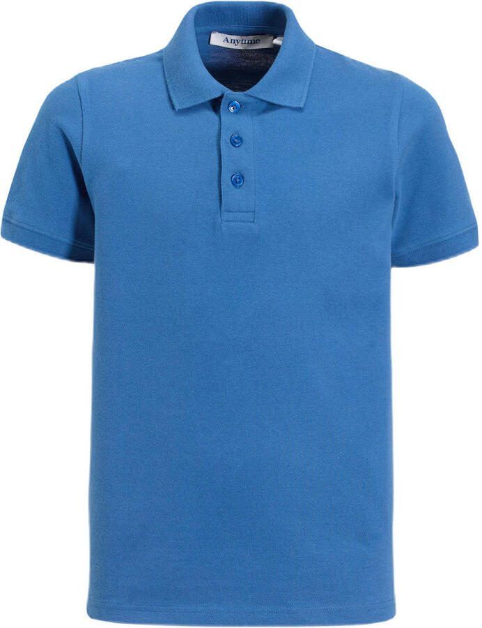 Anytime polo shirt blauw