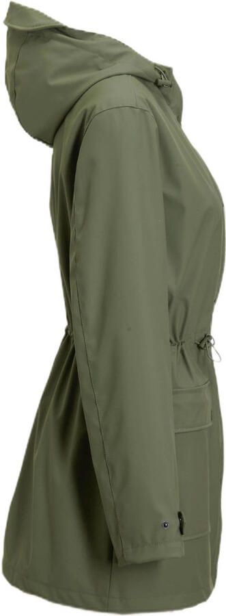 Anytime regenjas met capuchon khaki - Foto 4