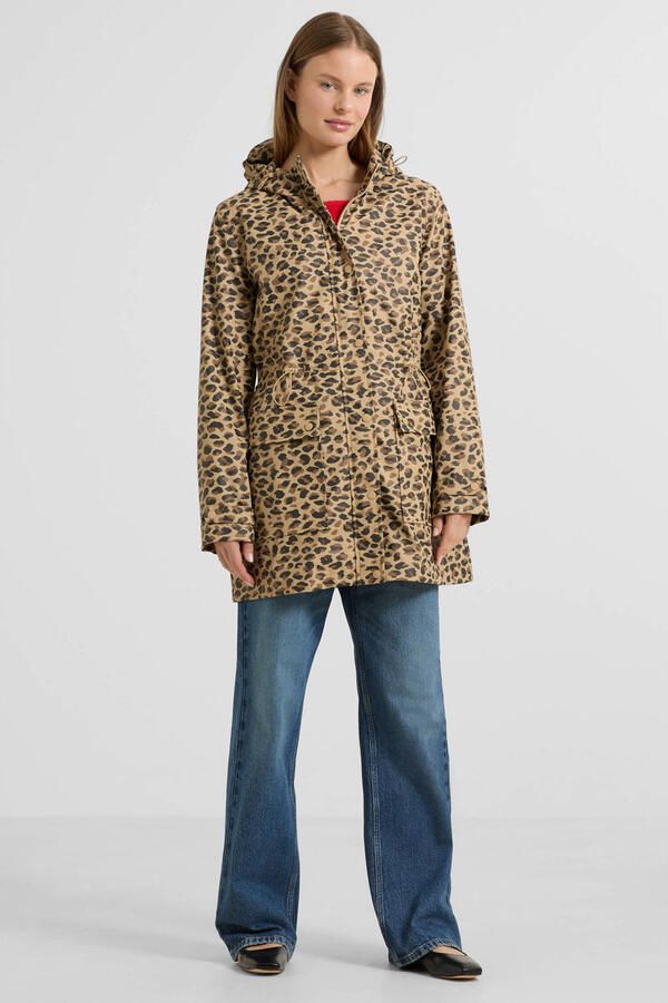 Anytime regenjas met capuchon leopard print - Foto 2