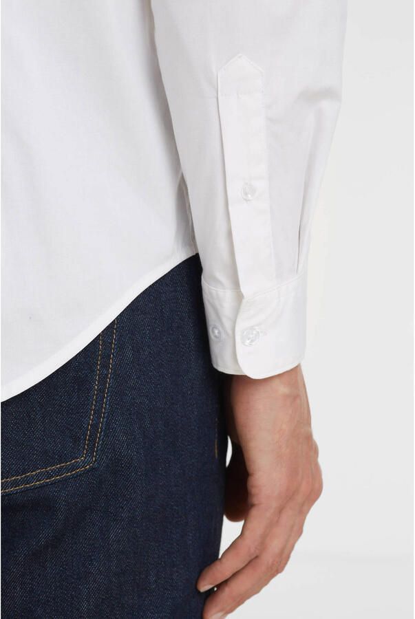 Anytime regular fit poplin overhemd wit - Foto 2