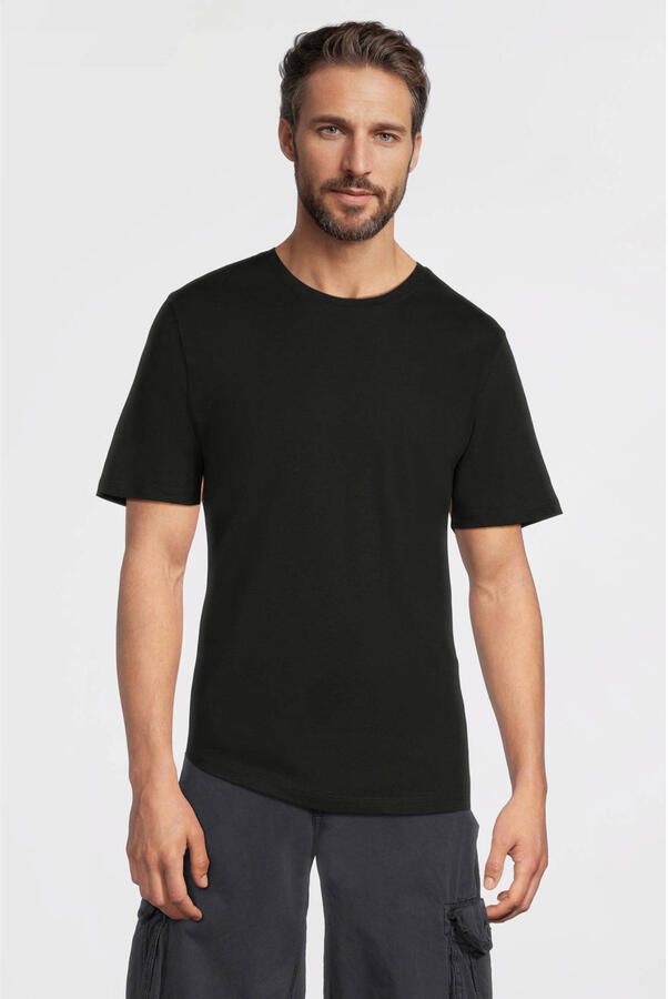 Anytime regular T-shirt zwart