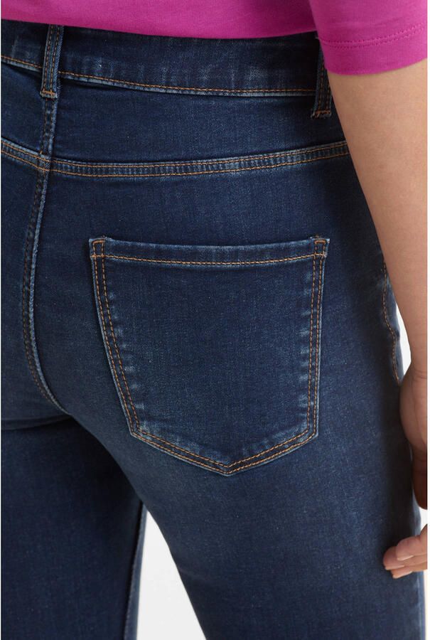 Anytime regular waist skinny jeans donker gewassen blauw - Foto 2
