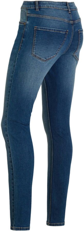 Anytime regular waist skinny jeans gewassen blauw